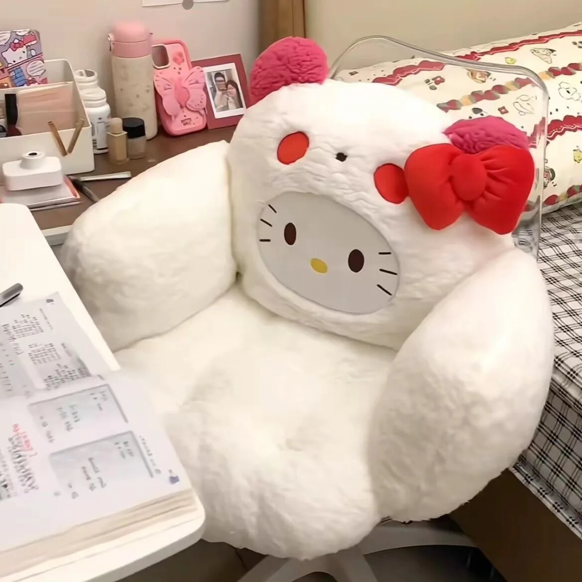 Hello Kitty Seat Cushion Keep Warm Office Sitting Mat Classroom