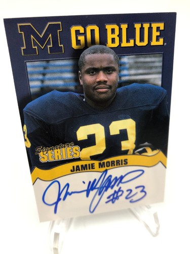 TK Legacy JAMIE MORRIS AUTO M GO BLUE Signed Card #MGB23 MICHIGAN WOLVERINES - Picture 4 of 7