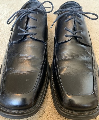 Florsheim Black Leather Square Toe Lace 