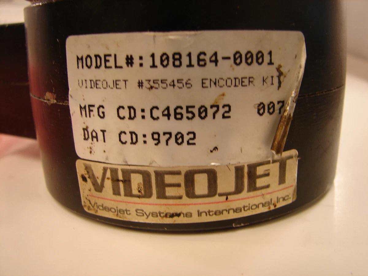 VIDEOJET 355456 REV D 108164-0001 1/2