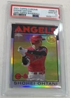 Shohei Ohtani 2021 Topps Chrome 1986 Topps Baseball PSA 10 Gem Mint