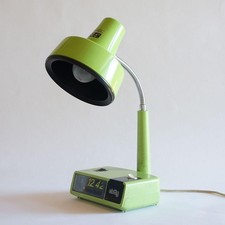 Lampe de bureau Toshiba Flip Clock IL1502GR vintage rétro bleu lumière douce ...