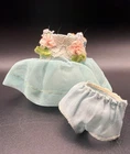 Vtg 1965 Mattel TUTTI Barbie Come to My Party #3607 Blue Dress & Panties Set