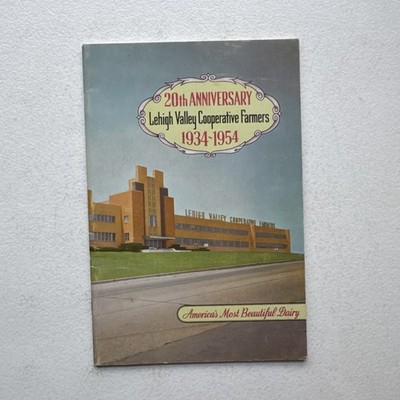 1934-1954 Lehigh Valley Cooperative Farmers Dairy 20th Anniversary Booklet