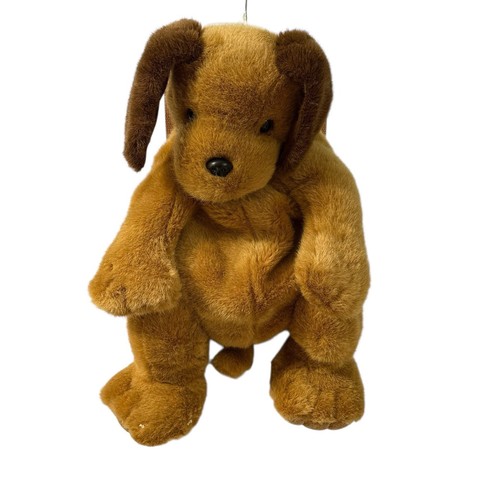 Puppy Dog Brown Plush Backpack Purse J Stuff & Associates