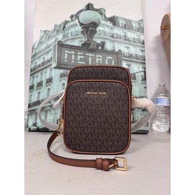 Michael Kors 35F1GTVC2B Jet Set Travel Medium Logo Crossbody Bag