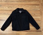 American Eagle Outfitters schwarzer schwerer Mantel Large