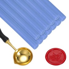12 Pcs Wax Seal Sticks, Glue Gun Sealing Wax Sticks with Spoon, Deep Blue