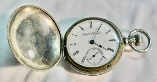 ANTIQUE 18 SIZE ELGIN POCKET WATCH 17 JEWELS NON-RUNNIMNG FOR PARTS OR REPAIR