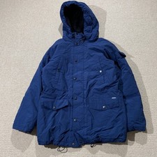 Carhartt Parka Jacket Mens Medium Navy Blue Anchorage Winter Rain Coat