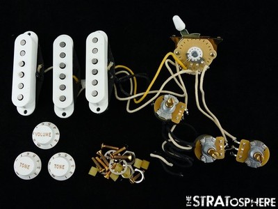 USA Fender SRV Strat TEXAS SPECIAL PICKUPS POTS KNOBS SET Stratocaster /American