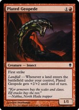 X 1 Plated Geopede NM-M Zendikar ZEN 141 MTG Magic The Gathering