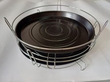 Kit Teglia Da Forno Per Pizza e Dolci Tonda, Si Possono Usare Anche Singoli 