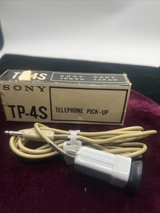 Sony TP-4S Telephone Pick-Up Coil Mic w/ Box
