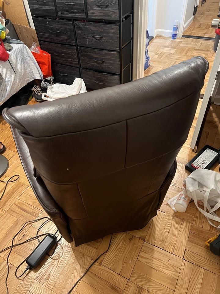 Silla reclinable relajante IMG Chelsea RMS299 mediana potencia cuero marrón oscuro Foto 3 de 4