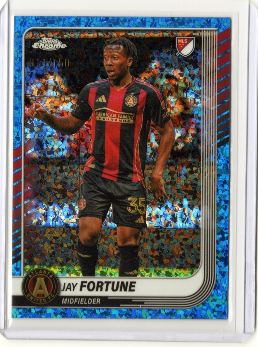 2025 Topps Chrome MLS #40 Jay Fortune Blue Mini-Diamonds Refractor #/150