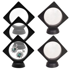 3D Floating Frame Display Case Stand Holder Base for Jewelry Medallions Specimen