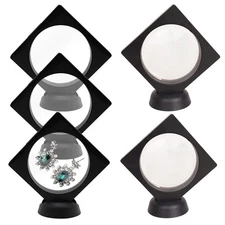 3D Floating Frame Display Case Stand Holder Base for Jewelry Medallions Specimen