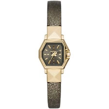 Diesel Women's Watch Z Backup Quartz SS Case Grey Dial Leather Strap DZ5491