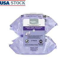 Soothing Night Makeup Remover Towelettes 80 Count Gentle Cleansing Wipes New