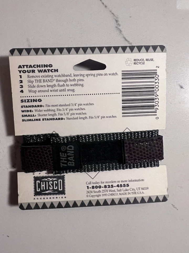 Correa de reloj envolvente deportiva de nailon Chisco The Band de colección años 90’s Y2K Foto 2 de 2