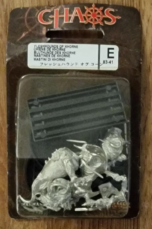 Warhammer Fantasy Battle Fleshounds of Khorne Miniature 83-41 GW blister