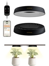 Grow Light for Indoor Plants Flower 2PC Linkable LED Full Spectrum Auto Timer
