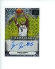 2025-26 Bowman Best U Yellow Velocity Refractor Autograph Jamier Jones #d 40/75