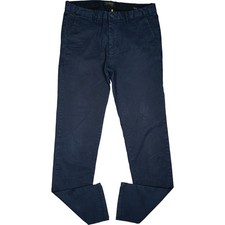 Scotch Soda W32 L34 Jeans Trousers Used D. Blue Mens Stuart Chino Stretch 48 M
