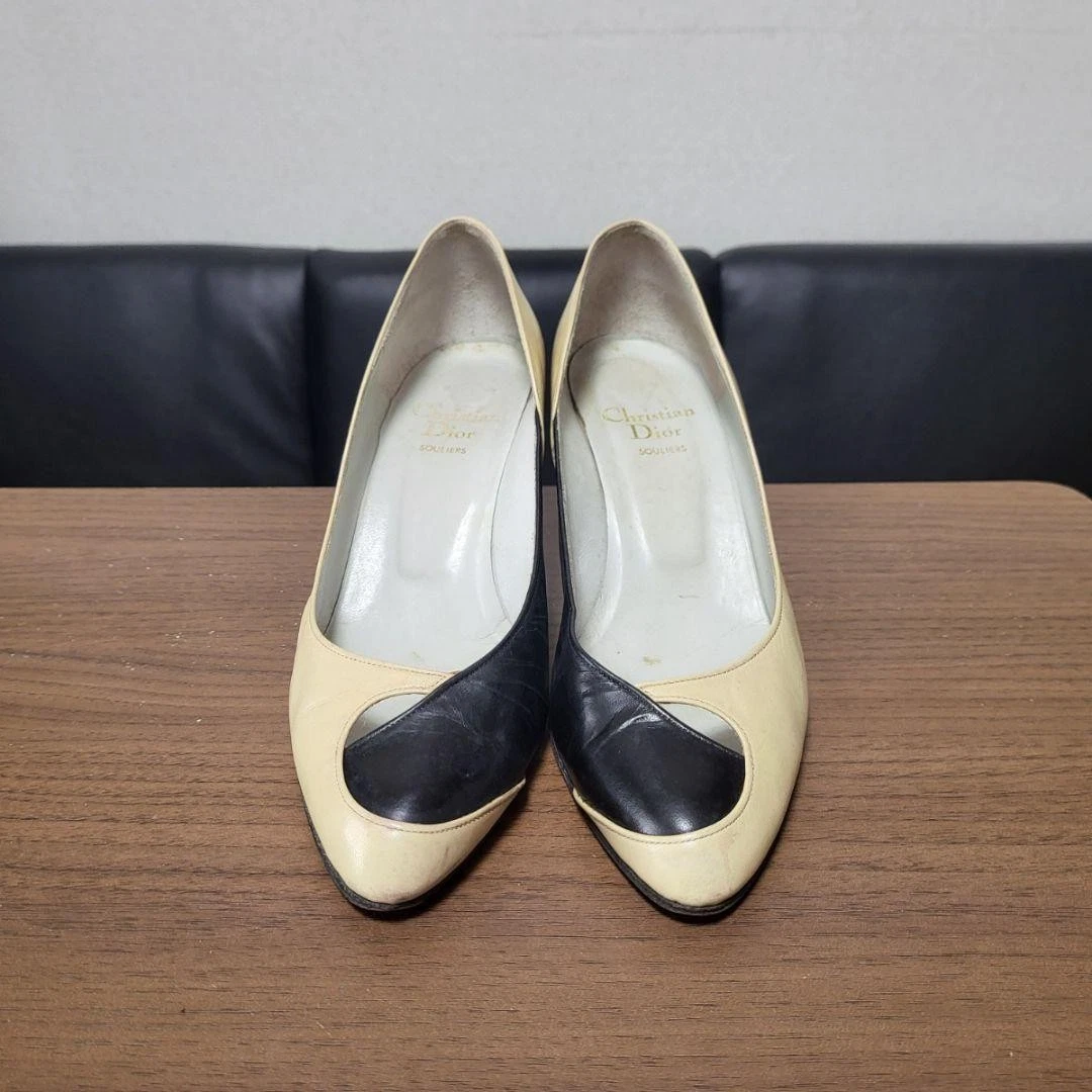 Escarpins Dior Dior cuir beige EU37/US6,5 OCCASION du Japon
