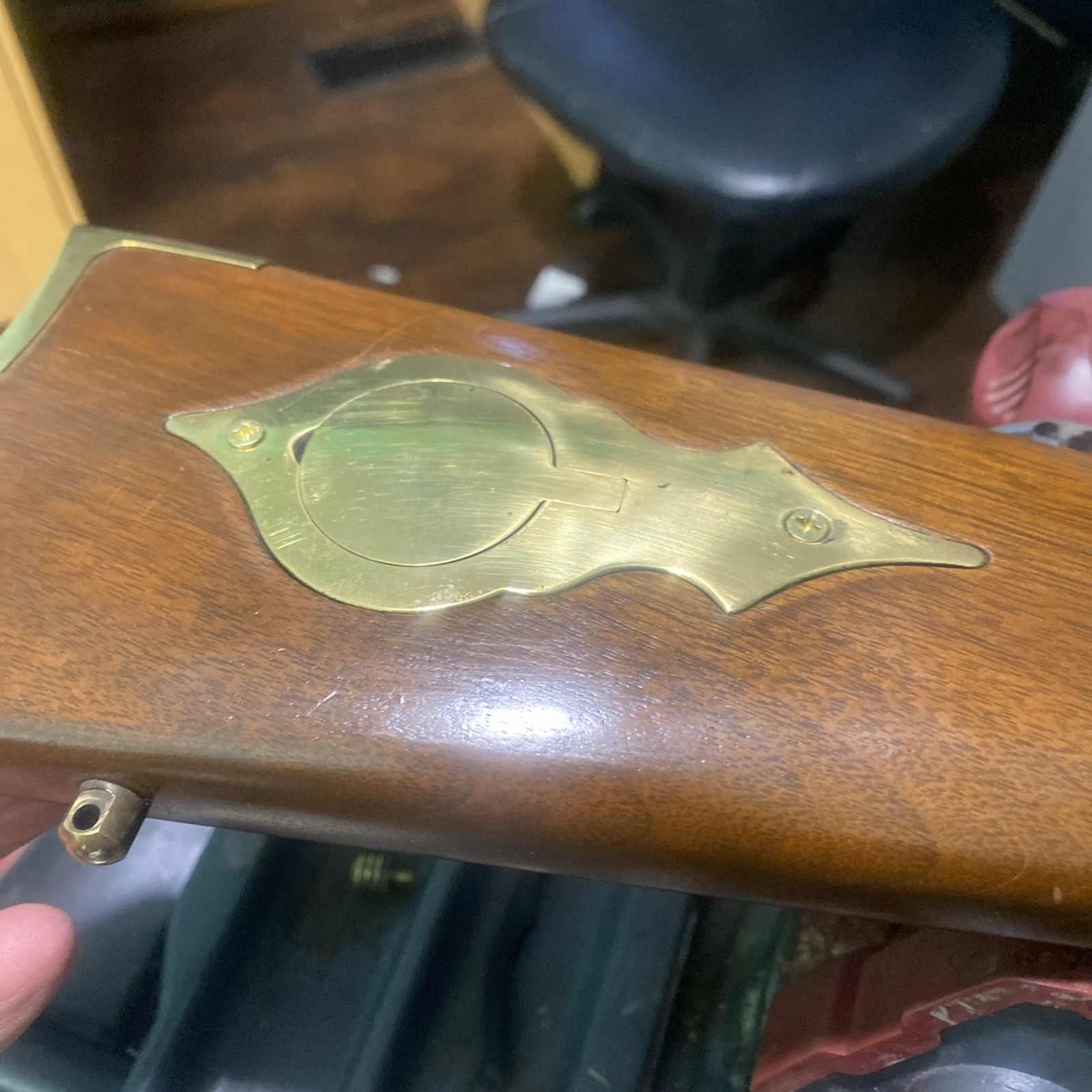 Thompson Center Hawken Stock Complete With 15/16” Barrel Channel.