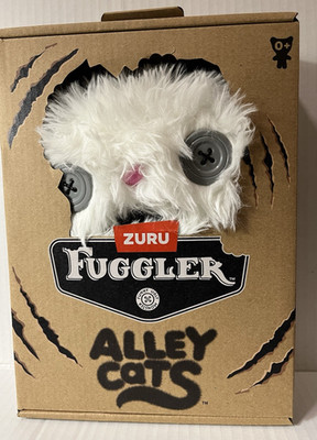 Zuru Fuggler Alley Cats--CHEEZEE-- White 9 Inch Plush Toy--New