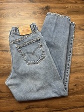 VTG Levi’s 550 Relaxed Fit Straight Denim Blue Jeans Men’s Sz 36x32 Made In USA