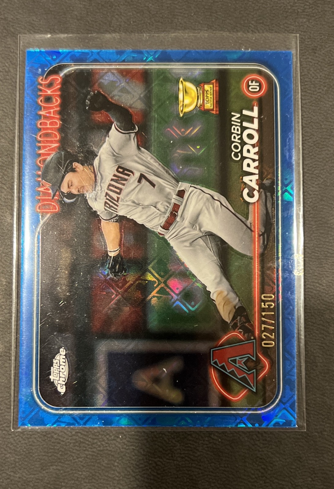 2024 Topps Chrome Logofractor Edition - Corbin Carroll #267 Blue Refractor /150
