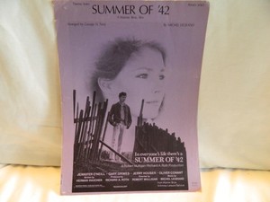 VINTAGE SHEET MUSIC “SUMMER OF 42”