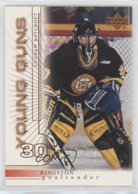 2000-01 Upper Deck Young Guns Andrew Raycroft #206 Rookie RC n1u