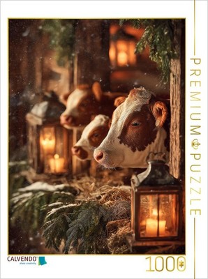 CALVENDO Puzzle Sanftes Licht im Stall und Frieden kehrt ein | 1000 Teile Lege-G