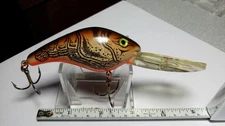 MANN'S, VINTAGE "20+" CRANKBAIT, EXC.COND, BROWN CRAWFISH, MARKED 2 SIDES, C90.S