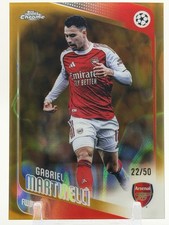 2025-26 Topps Chrome UEFA Club Competitions Gabriel Martinelli /50 Gold Lava #19