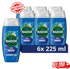Radox Mineral Therapy Feel Awake Men 2in1 Shower Gel 6 x 225ml 6.26 per litre