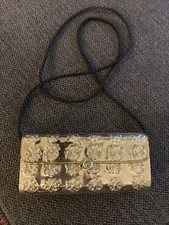 Rare Vintage Hardcase 80s 90s Clutch Bag Metal Imperfect Vintage Fashion Women  s