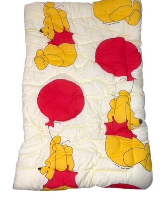 Vintage Winnie The Pooh Toddler Sleeping Bag Quilted Sears Roebuck  
