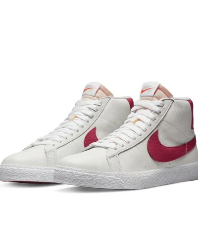  Sport Schuhe HERREN Nike SB Zoom Blazer Mid . Weiß Rot 