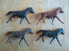 1957 MARX  Fort Apache Playset set of 4 Cavalry Horses