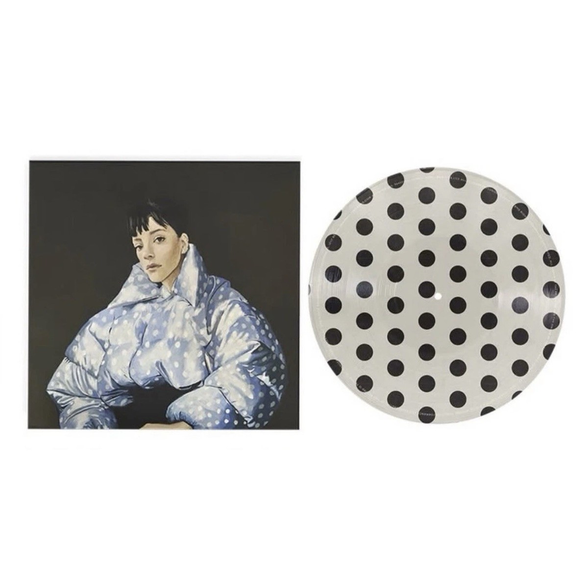 Lily Allen - West End Girl - Cream & Black Polka Dot Picture Disc