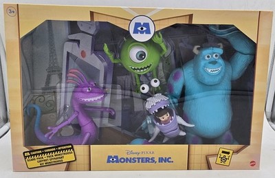 Disney Pixar Monsters Inc Scare Pack 4 Figure Set Sulley Mike Boo Randall Mattel