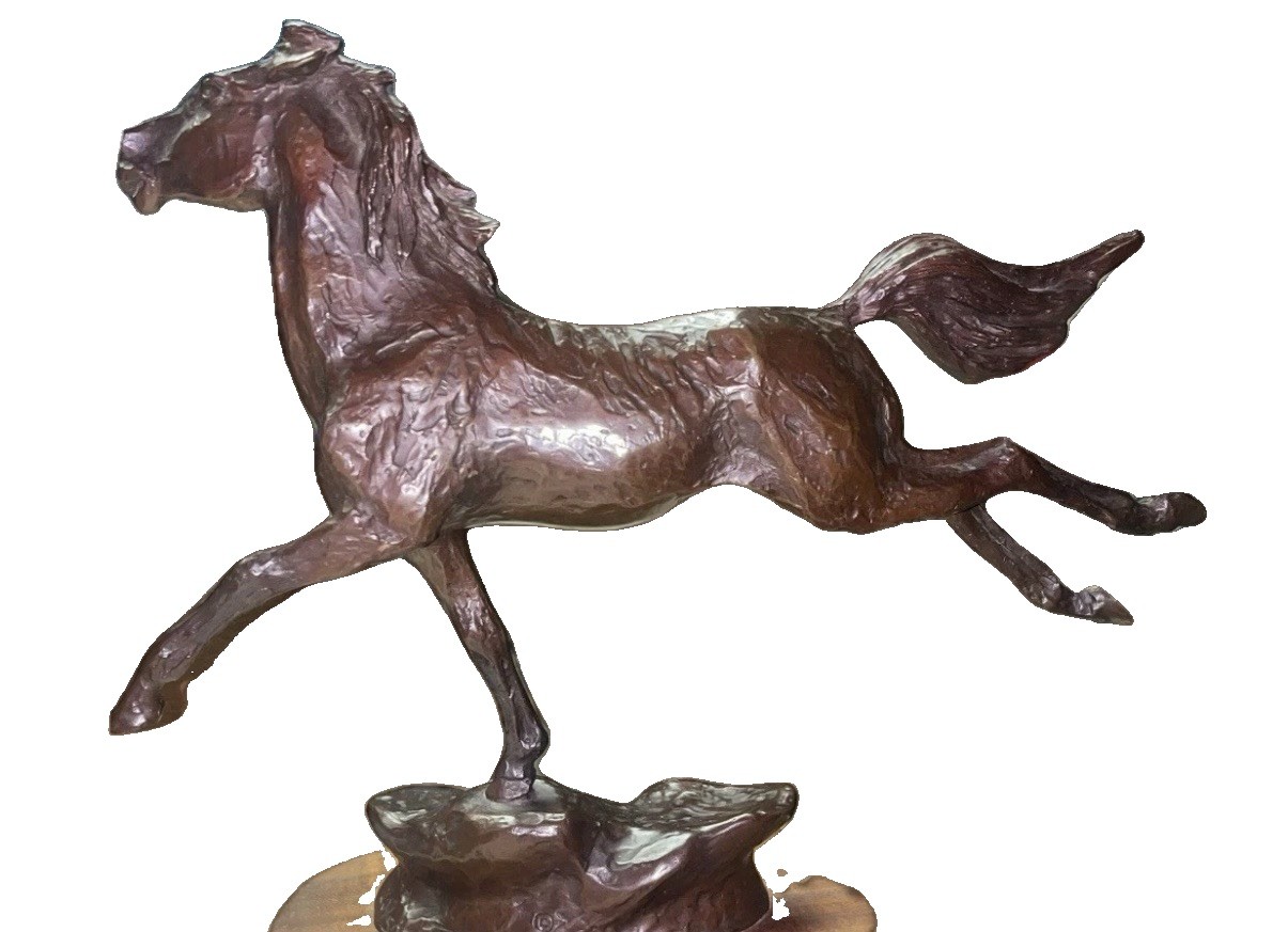Ken Payne Signed “The Mustang II" Bronze Horse Sculpture No. 10 Of  50-  10.5”