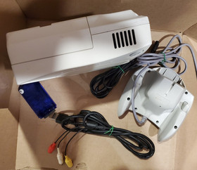 Old Sega Dreamcast Console White With Cords Power AV Controller HKT-3020