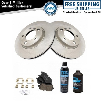 Front Ceramic Brake Pad & Rotor Kit for Mini Cooper Countryman Paceman w/Fluid