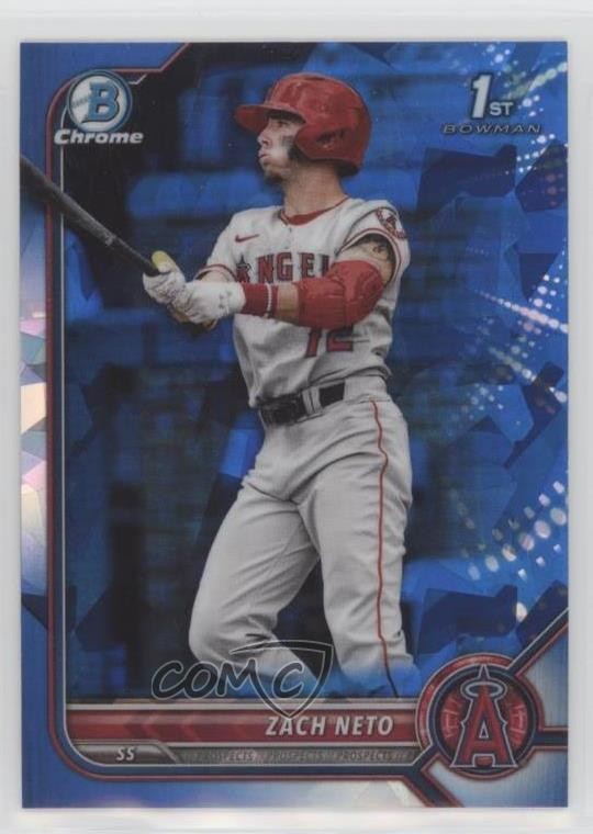 2022 Bowman Chrome Draft Sapphire Edition Zach Neto #BDC-18 0b8z